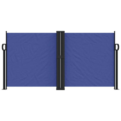 Retractable Side Awning Blue 120X1200 Cm