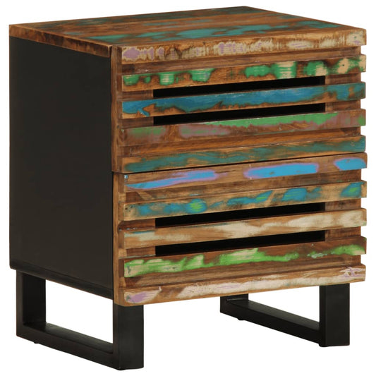 Bedside Cabinet 40X33X46 Cm Solid Wood Reclaimed