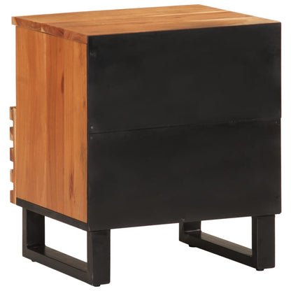 Bedside Cabinet 40X33X46 Cm Solid Wood Acacia