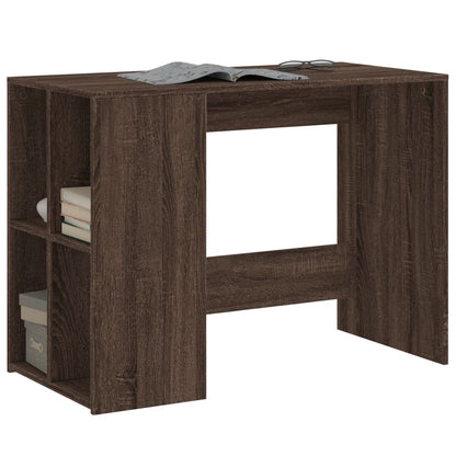 Desk Brown Oak 102X50X75 Cm Engineered Wood