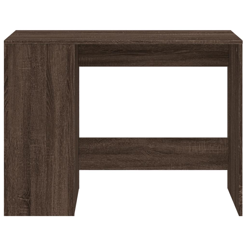 Desk Brown Oak 102X50X75 Cm Engineered Wood