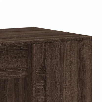 Desk Brown Oak 102X50X75 Cm Engineered Wood