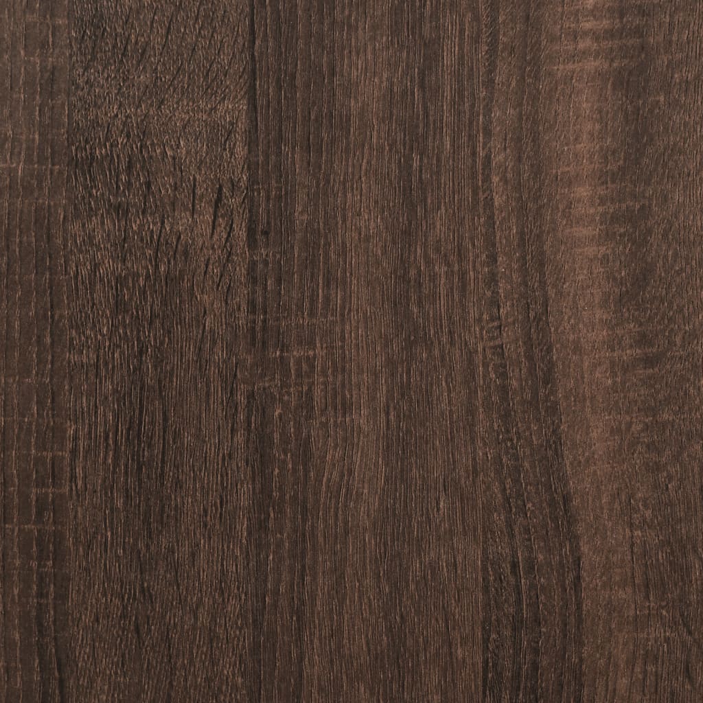 Desk Brown Oak 102X50X75 Cm Engineered Wood