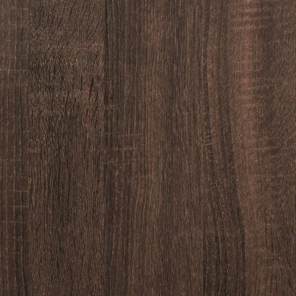 Desk Brown Oak 102X50X75 Cm Engineered Wood