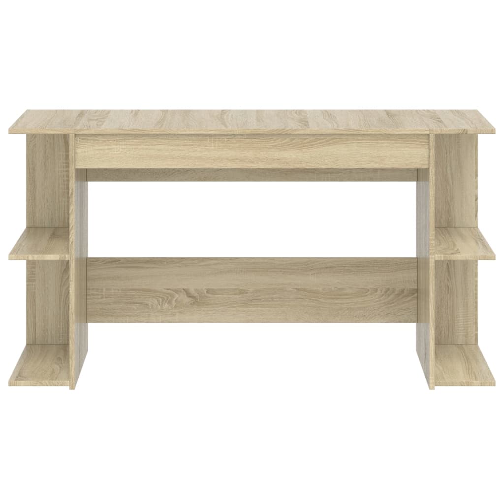 Desk Sonoma Oak 140X50X75 Cm Engineered Wood