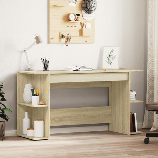 Desk Sonoma Oak 140X50X75 Cm Engineered Wood