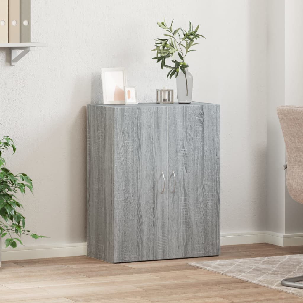 File Cabinet Grey Sonoma 60X32X77.5 Cm Engineered Wood