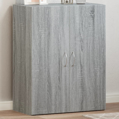 File Cabinet Grey Sonoma 60X32X77.5 Cm Engineered Wood