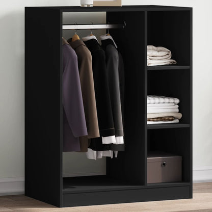 Wardrobe Black 77X48X102 Cm Engineered Wood