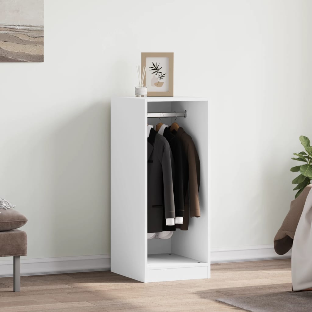 Wardrobe White 48X41X102 Cm Engineered Wood