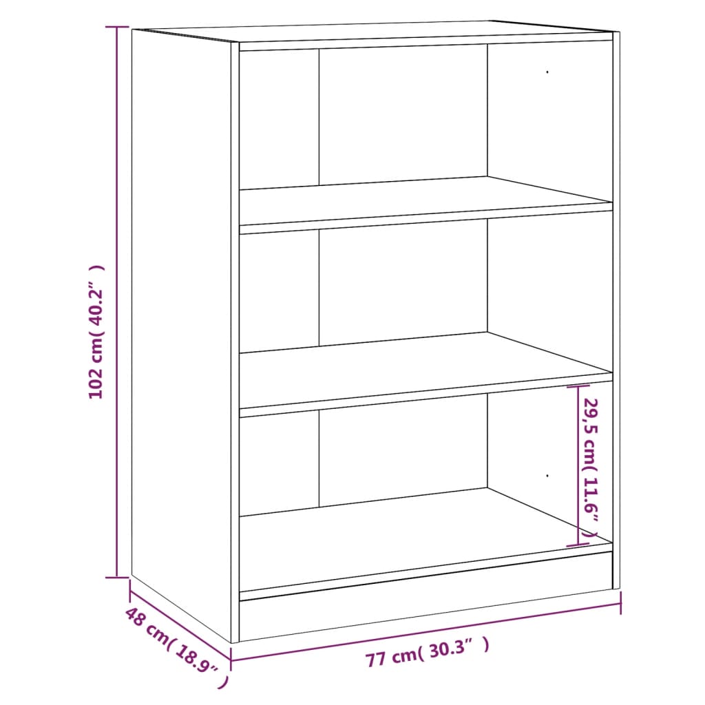 Wardrobe Black 77X48X102 Cm Engineered Wood