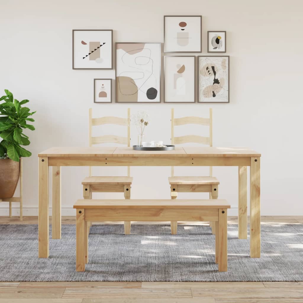 Dining Table Panama 160X80X75 Cm Solid Wood Pine