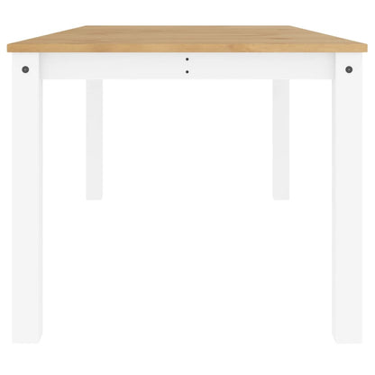 Dining Table Panama White 180X90X75 Cm Solid Wood Pine