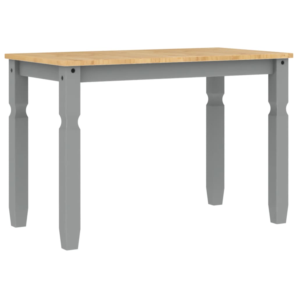 Dining Table Corona Grey 112X60X75 Cm Solid Wood Pine