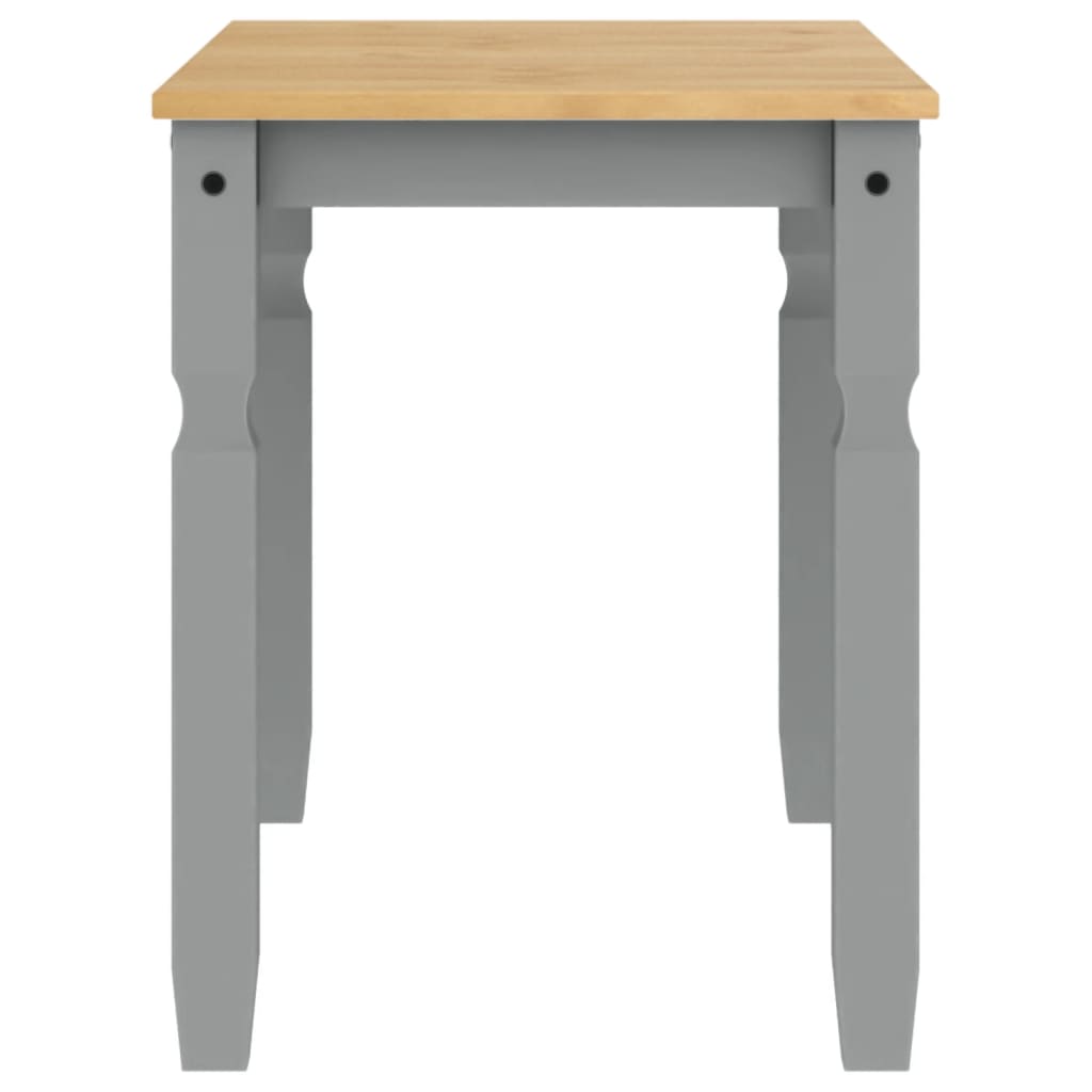 Dining Table Corona Grey 112X60X75 Cm Solid Wood Pine