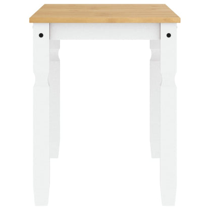 Dining Table Corona White 112X60X75 Cm Solid Wood Pine