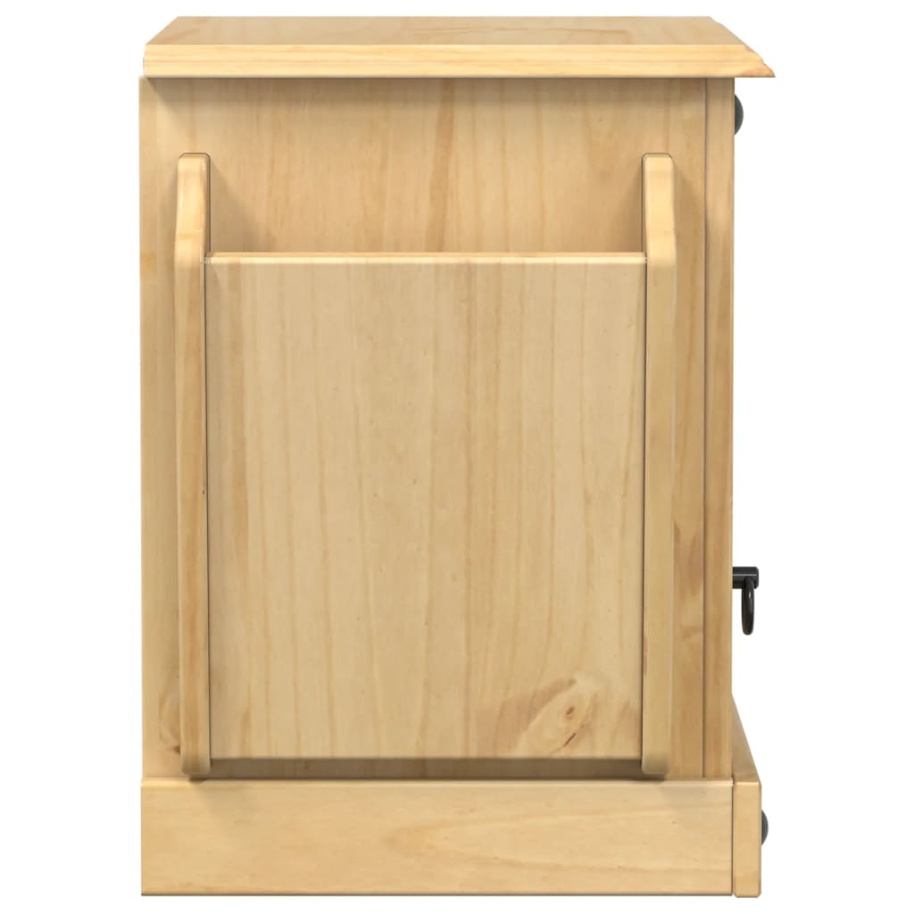 Bedside Cabinet Corona 45X35X47.5 Cm Solid Wood Pine