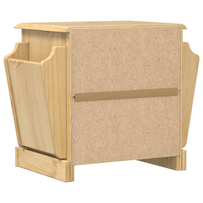 Bedside Cabinet Corona 45X35X47.5 Cm Solid Wood Pine