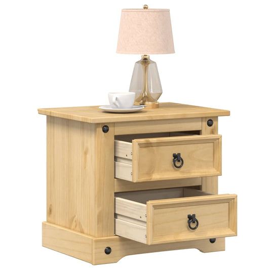 Bedside Cabinet Corona 53X39X50 Cm Solid Wood Pine