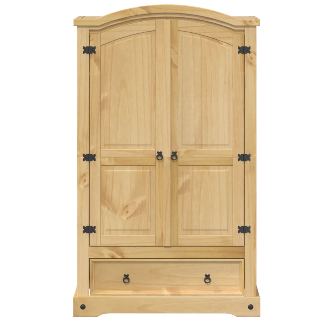 Wardrobe Corona 101X52X170 Cm Solid Wood Pine