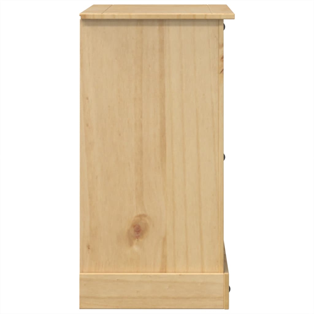 Chest Of Drawers Corona 112X48X91 Cm Solid Wood Pine