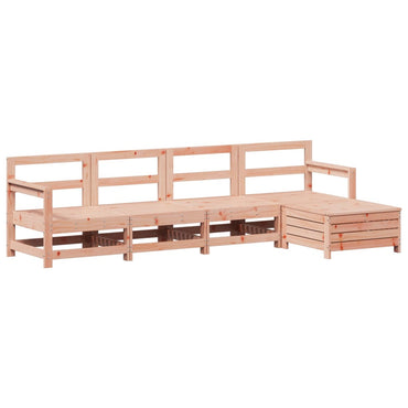 5 Piece Garden Sofa Set Solid Wood Douglas Fir