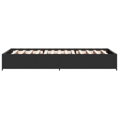 Bed Frame Without Mattress Black 100X200 Cm