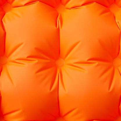 Self Inflating Camping Mattress With Pillow 1-Person Orange