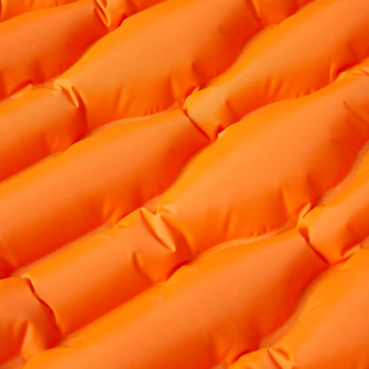 Self Inflating Camping Mattress With Pillow 1-Person Orange