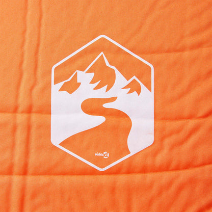 Self Inflating Camping Mattress With Pillow 1-Person Orange