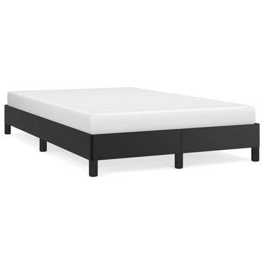 Bed Frame Without Mattress Black 120X190 Cm Small Double Faux Leather