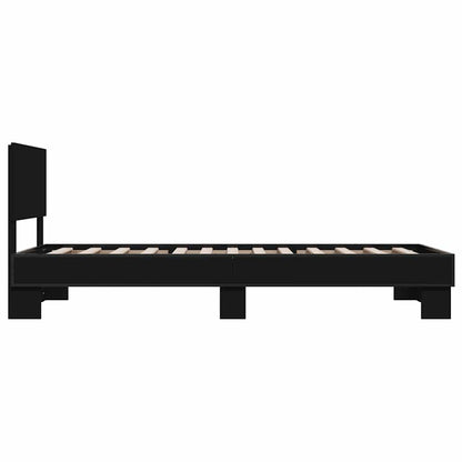 Bed Frame Without Mattress Black 100X200 Cm