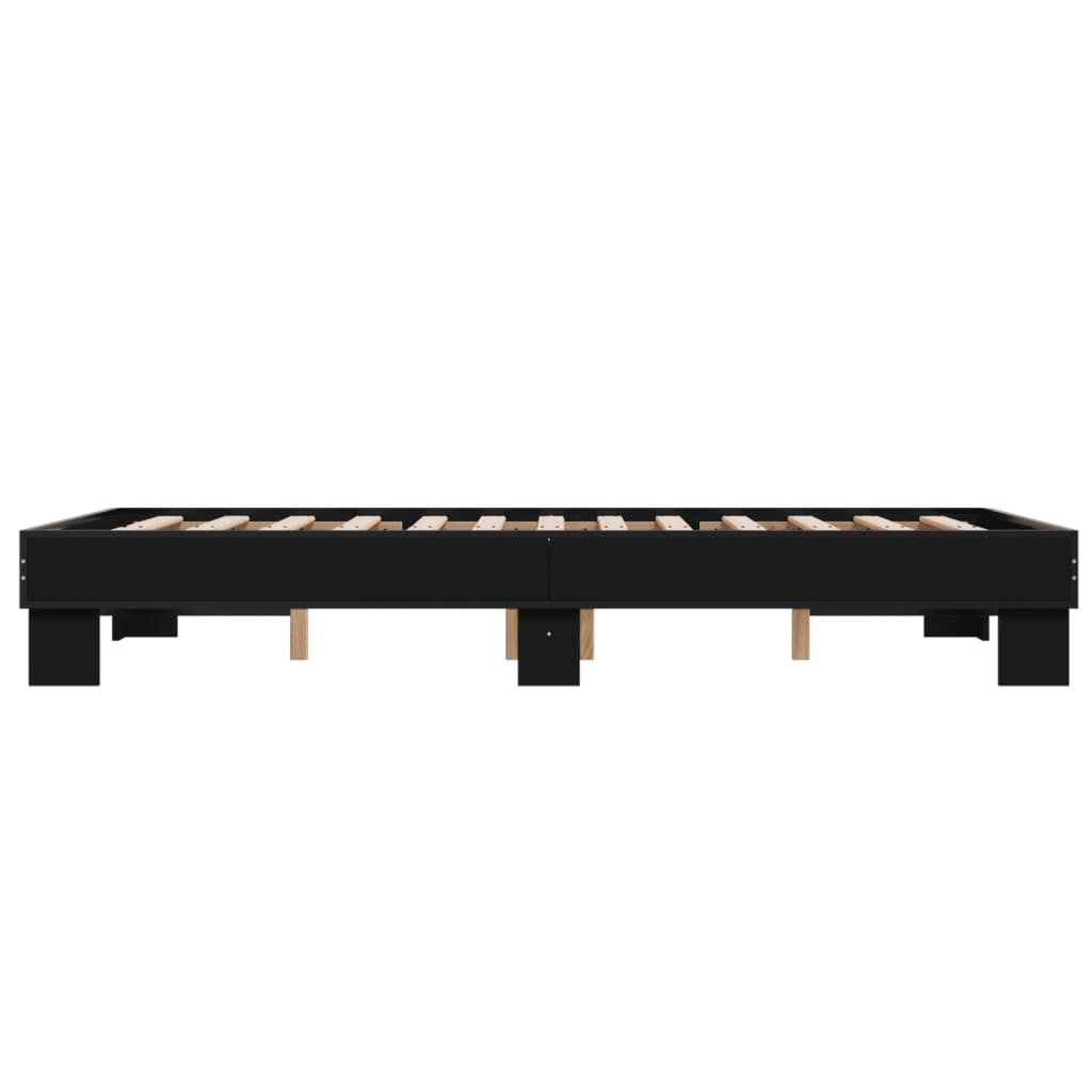 Bed Frame Without Mattress Black 140X200 Cm