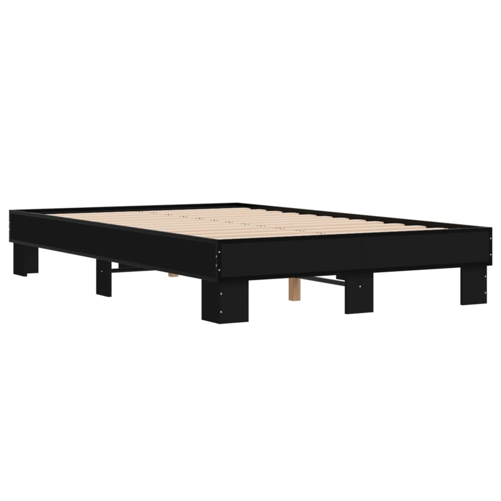 Bed Frame Without Mattress Black 120X200 Cm