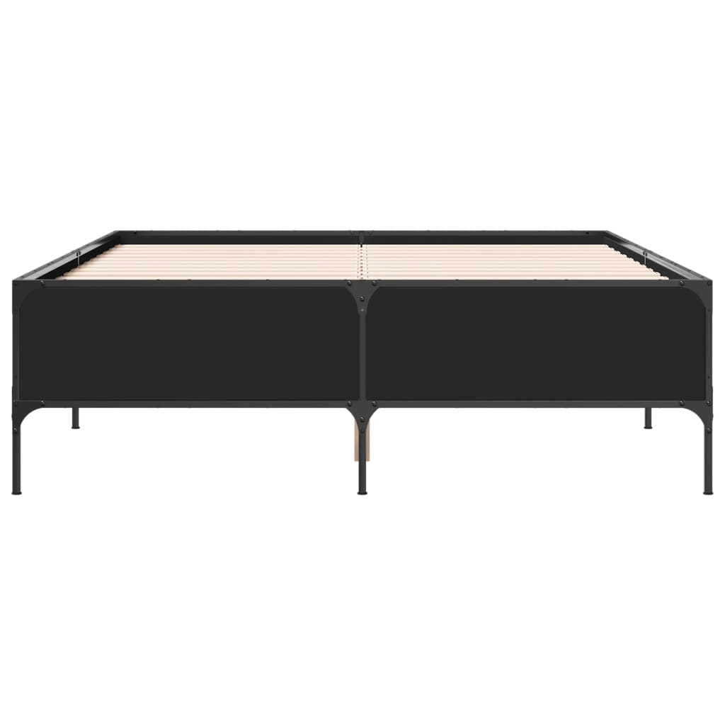 Bed Frame Without Mattress Black 120X200 Cm