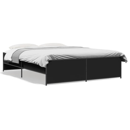 Bed Frame Without Mattress Black 140X200 Cm