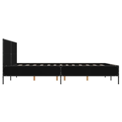 Bed Frame Without Mattress Black 160X200 Cm