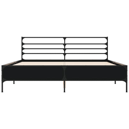 Bed Frame Without Mattress Black 160X200 Cm