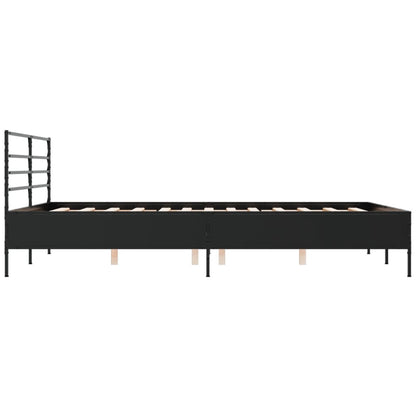 Bed Frame Without Mattress Black 160X200 Cm