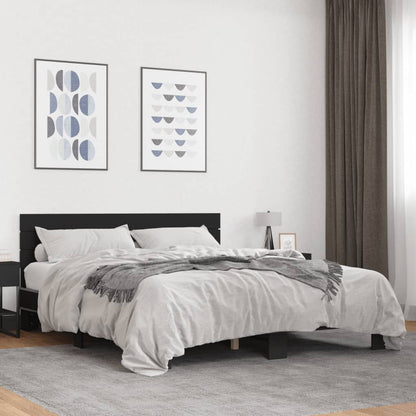 Bed Frame Without Mattress Black 160X200 Cm