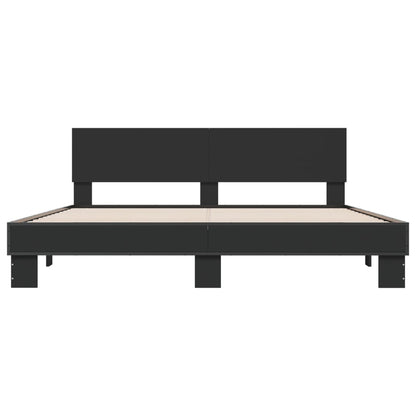 Bed Frame Without Mattress Black 180X200 Cm Super King