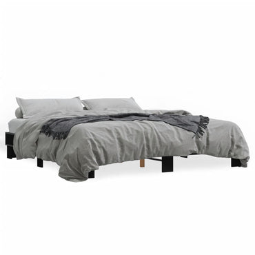 Bed Frame Without Mattress Black 160X200 Cm