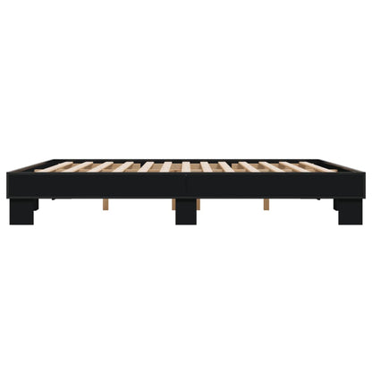 Bed Frame Without Mattress Black 160X200 Cm