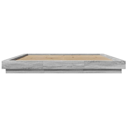 Bed Frame Grey Sonoma 180X200 Super King Cm Engineered Wood