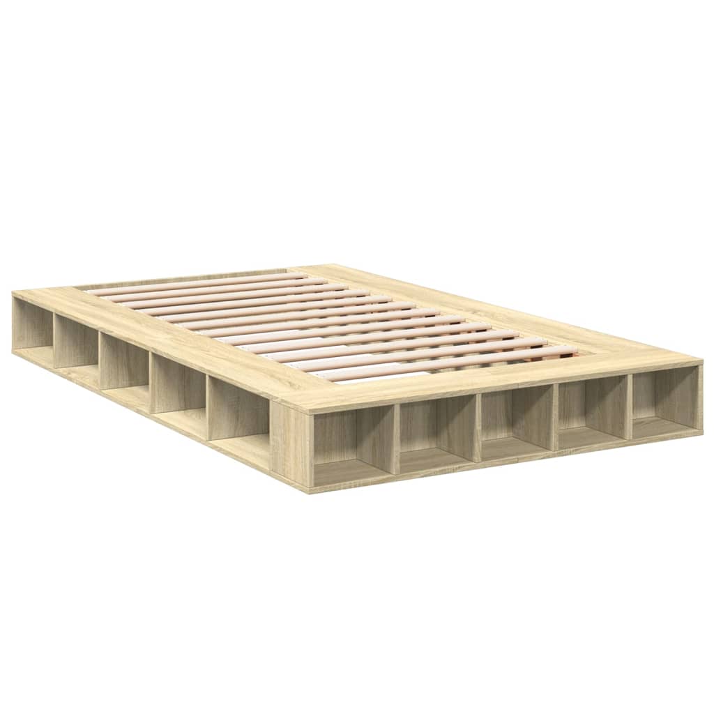 Bed Frame Without Mattress Sonoma Oak 120X190 Cm Small Double