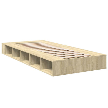 Bed Frame Sonoma Oak 90X190 Cm Single Engineered Wood