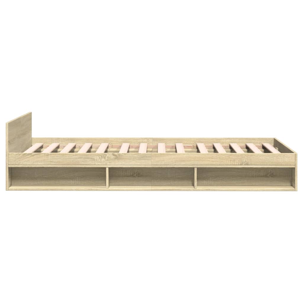 Bed Frame With Drawer Sonoma Oak 100X200 Cm Engineered Wood