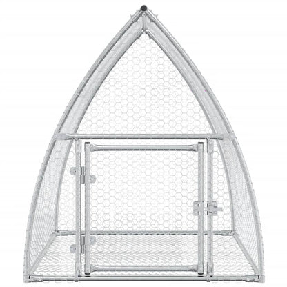 Rabbit Hutch Silver 100X105X120 Cm Galvanised Steel