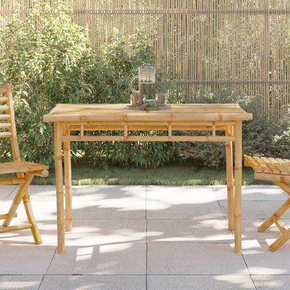 Garden Dining Table 110X55X75 Cm Bamboo