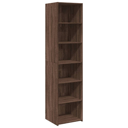 Highboard Brown Oak 45X41X185 Cm Engineered Wood